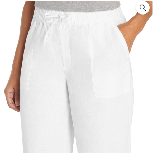 Gap Women's Linen Pants White - Picture 5 of 9